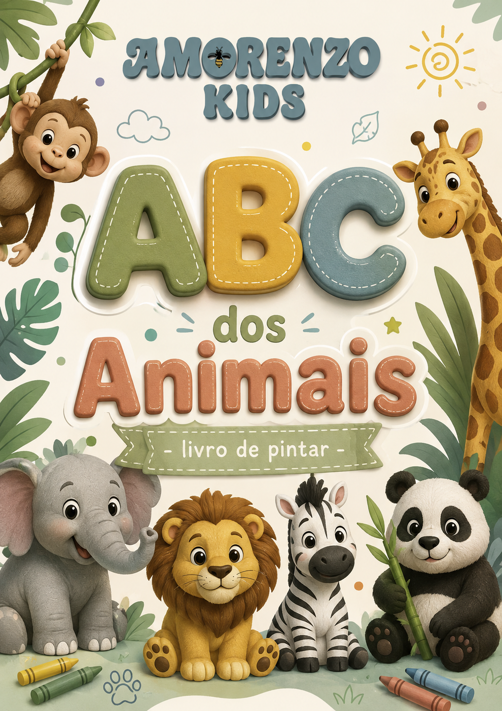 ABC dos Animais | Livro de Pintar