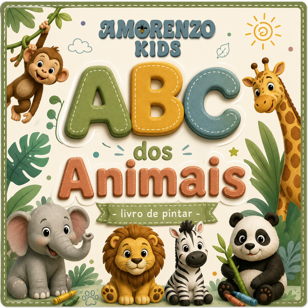 ABC dos Animais | Livro de Pintar